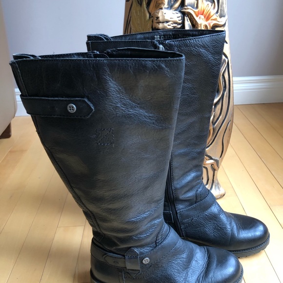 Naturalizer, Women’s Size 6W, Black Leather Comfort Winter Boots, GUC - Picture 3 of 13